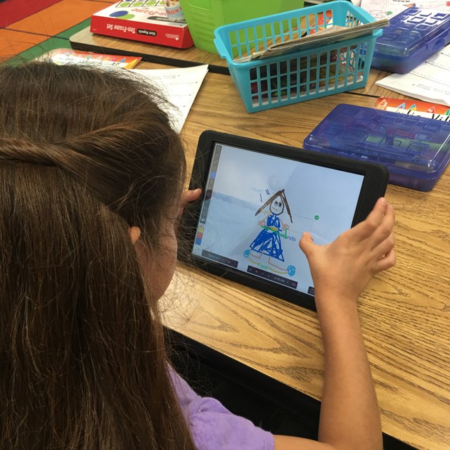 Tablets help bring out students' creativity and teaches them new skills.