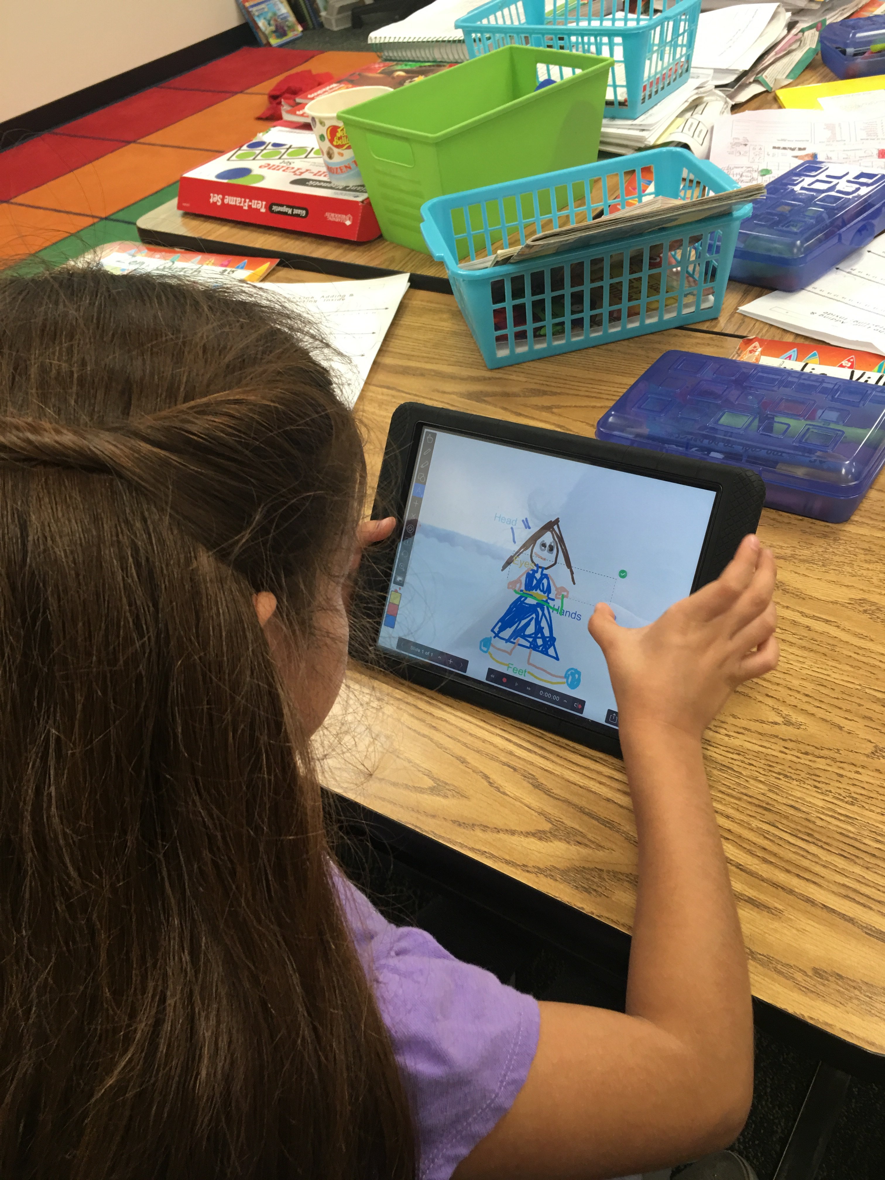 Tablets help bring out students' creativity and teaches them new skills.