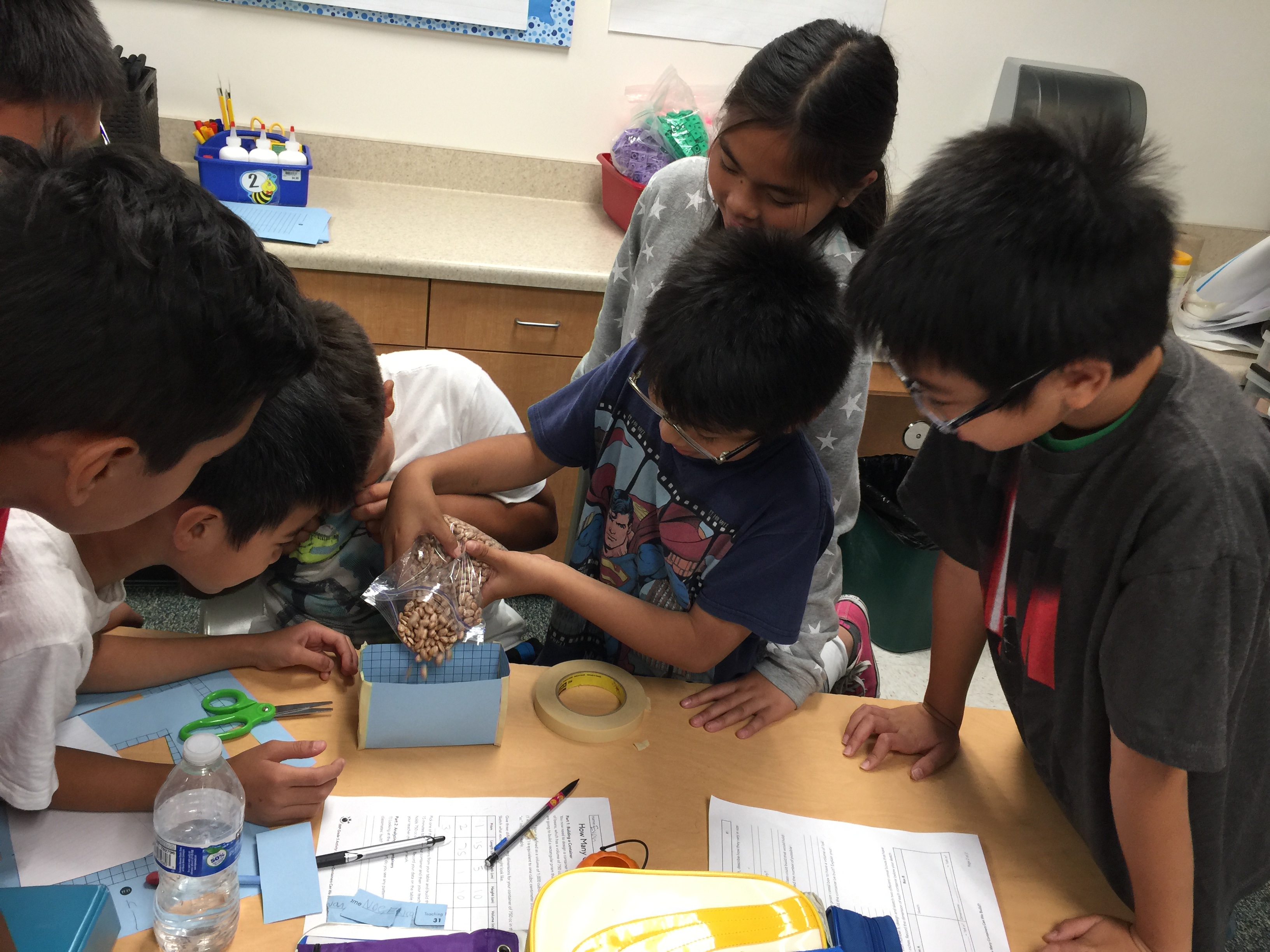 Students practice math and counting through various in-class exercises!