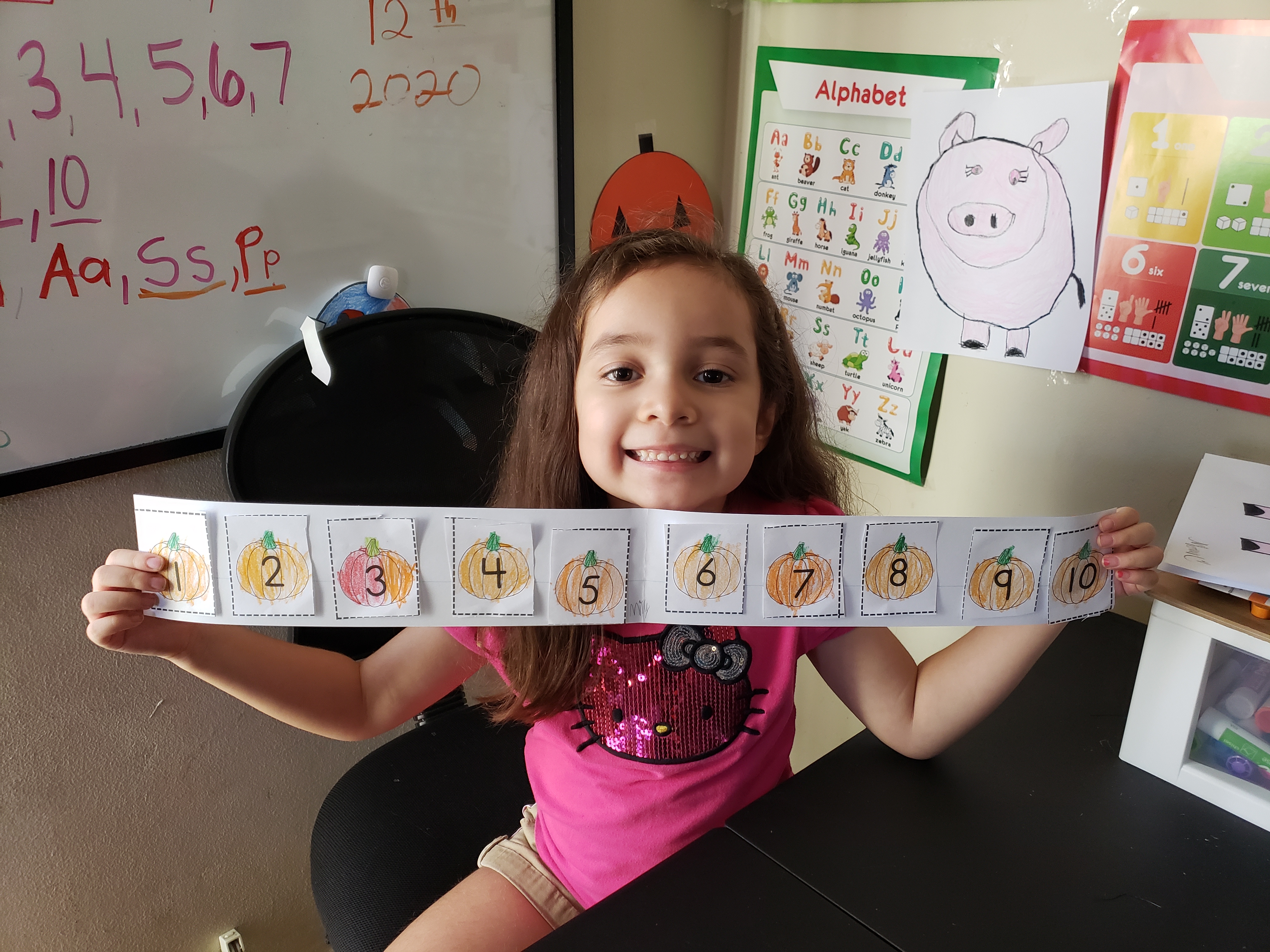 Mrs. Redmond is proud of Milly rockin' it in kinder!