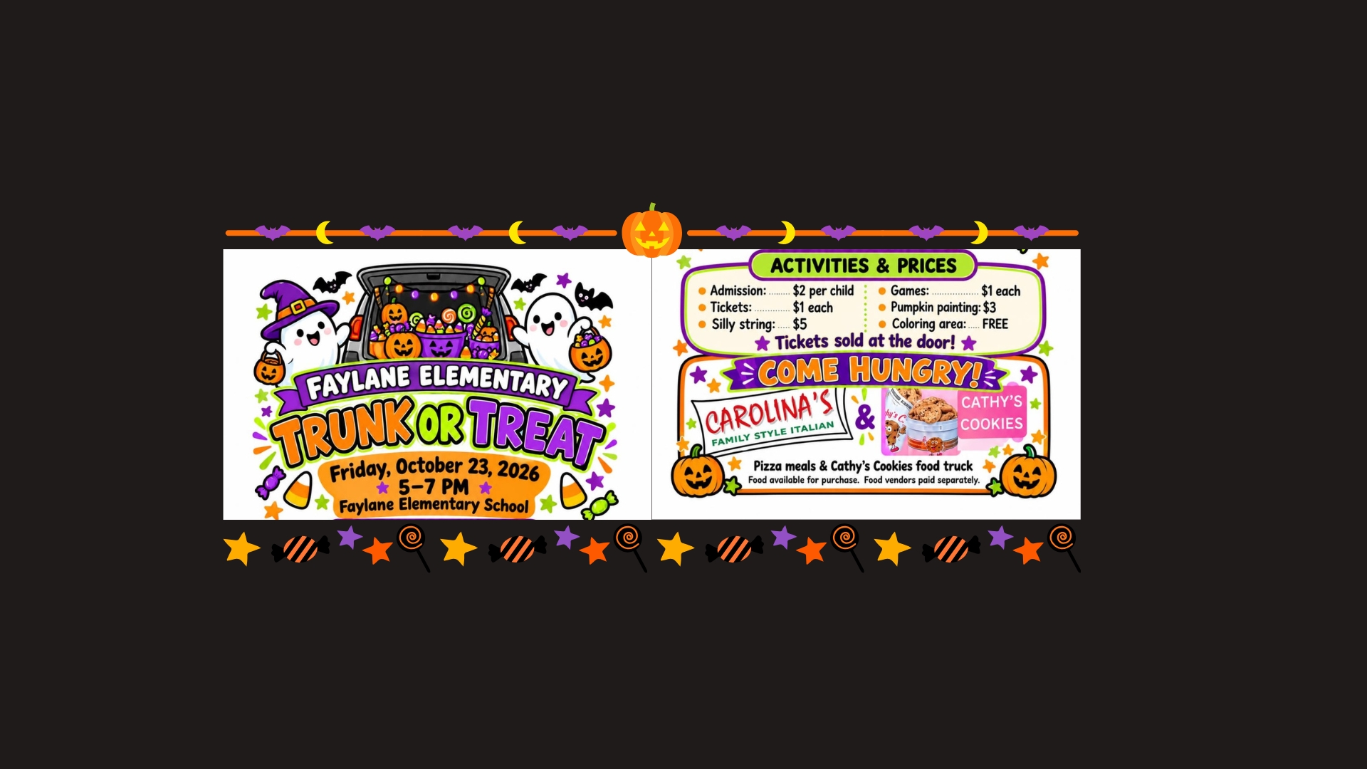 Trunk or Treat 10/23